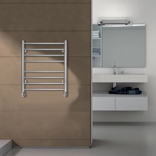 Полотенцесушитель водяной AZARIO PARMA AZ10156S 500/600 8 секций, нижнее/диагональное подключение, 1/2, хром